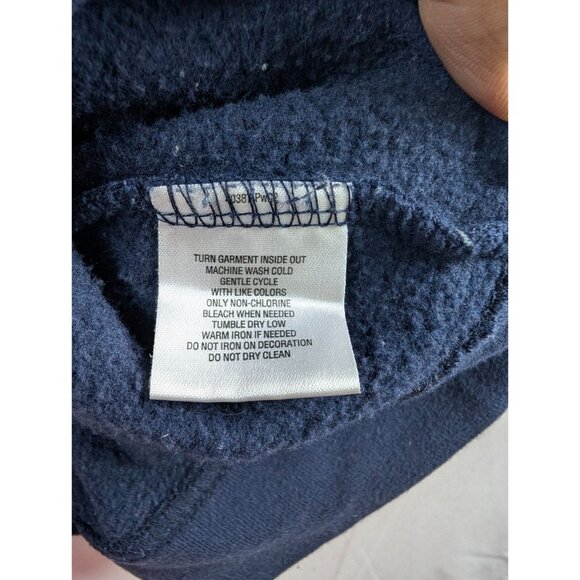 Holiday Editions Womens 2X Navy Blue Snowman Sweatshirt Cotton Blend Long Sleeve - Picture 9 of 10